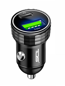 TDS TS-CAU72A ЗУ авто USB (QC3.0 Super + PD20W,4000mA)